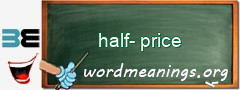 WordMeaning blackboard for half-price